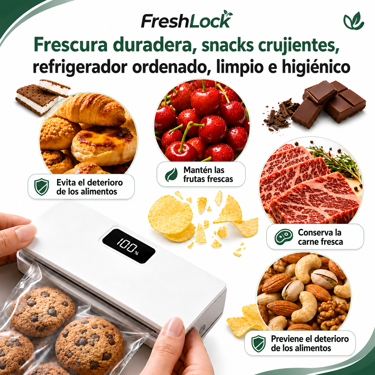 Sellador de Bolsas magnético  para  Cocina