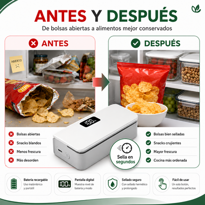 Sellador de Bolsas magnético  para  Cocina